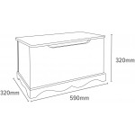 Bancuta alba White ToyBox cu lada de stocare din MDF Liberty House Bancuta alba White ToyBox cu lada de stocare din MDF Liberty House